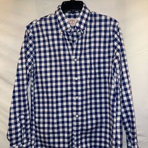 Brooks Brothers M Gingham Button Down Shirt